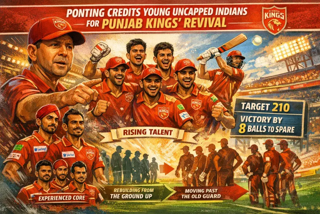Punjab Kings' Ponting Credits Young Uncapped Indians for Franchise Revival